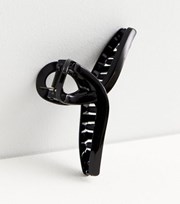 New Look Black Skinny Swirl Bulldog Claw Clip